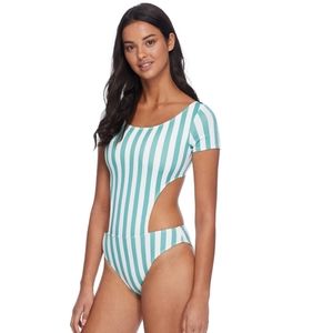 EIDON Sophie one piece -airlie in palm w/cutouts M